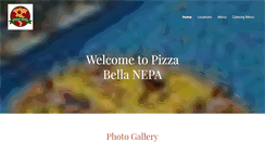 Desktop Screenshot of pizzabellanepa.com