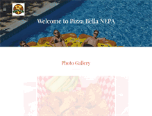 Tablet Screenshot of pizzabellanepa.com